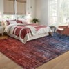 Modern Abstract Area Rug, Washable Rugs for Living Room, Non Slip & Stain Resistant Ombre Print Accent Carpet - 3 of 4