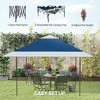 Resenkos Backyard Garden Canopy, Camping Canopy Screen Tent,13' x 13' Pop Up Canopy Tent with Wheeled Carry Bag and 4 Sand Bags, Navy - 4 of 4