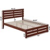 AFI Furnishings Oxford Queen Bed with Footboard and USB Turbo Charger in Walnut - 4 of 4