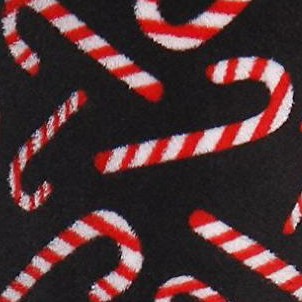 black - candy cane