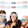 Big Dot of Happiness Baby Gender Reveal Glasses - Paper Card Stock Team Boy or Girl Party Photo Booth Props Kit - 10 Count - 2 of 4