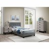 CAVINAS Contemporary Nightstand with 2 Drawers Bedside Table with Wood Legs for Bedroom, Living Room - 2 of 4