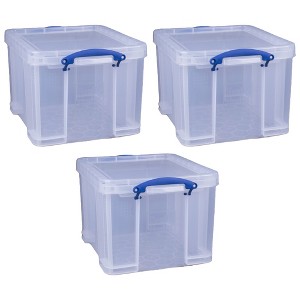 Really Useful Box 32 Liter Storage Container w/Snap Lock Handles - 1 of 4