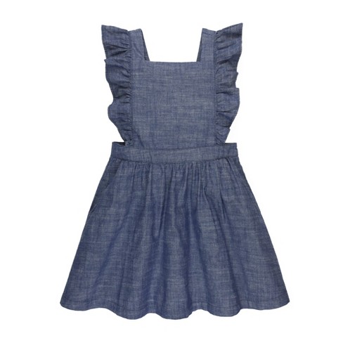 Hope & Henry Girls' Long Sleeve Ruffle Trim Dress, Kids : Target