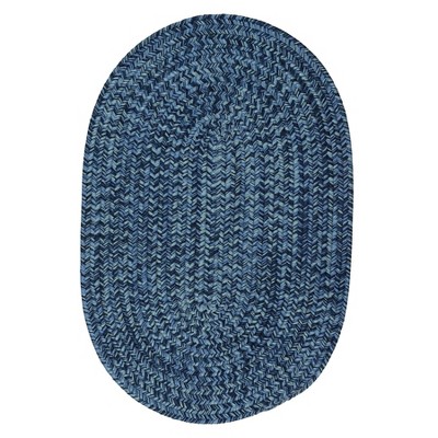 Colonial Mills Flibustier Bright - Blue 7x7 Round Rug Indoor/Outdoor 100% Polypropylene