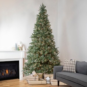 Northlight Real Touch™ Pre-Lit Medium Granville Fraser Fir Artificial Christmas Tree - 9' - Clear Lights - 1 of 4