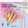 Nail Art Liner Brushes 5Pcs-5/7/9/11/20mm - 4 of 4
