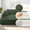 Myinda 2-Piece Oversized Boneless Compression Sofa Couch, Corduroy  Loveseat, No Assembly Required - 3 of 4