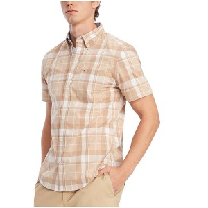Tommy Hilfiger Mens Marley Plaid Regular Fit Button Up Shirt - 1 of 1