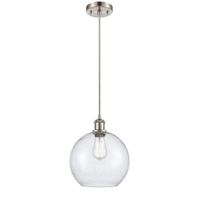 Athens - 1 Light Cord Hung Mini Pendant In Industrial Style-13 Inches Tall and 10 Inches Wide