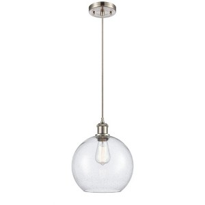 Athens - 1 Light Cord Hung Mini Pendant In Industrial Style-13 Inches Tall and 10 Inches Wide - 1 of 1