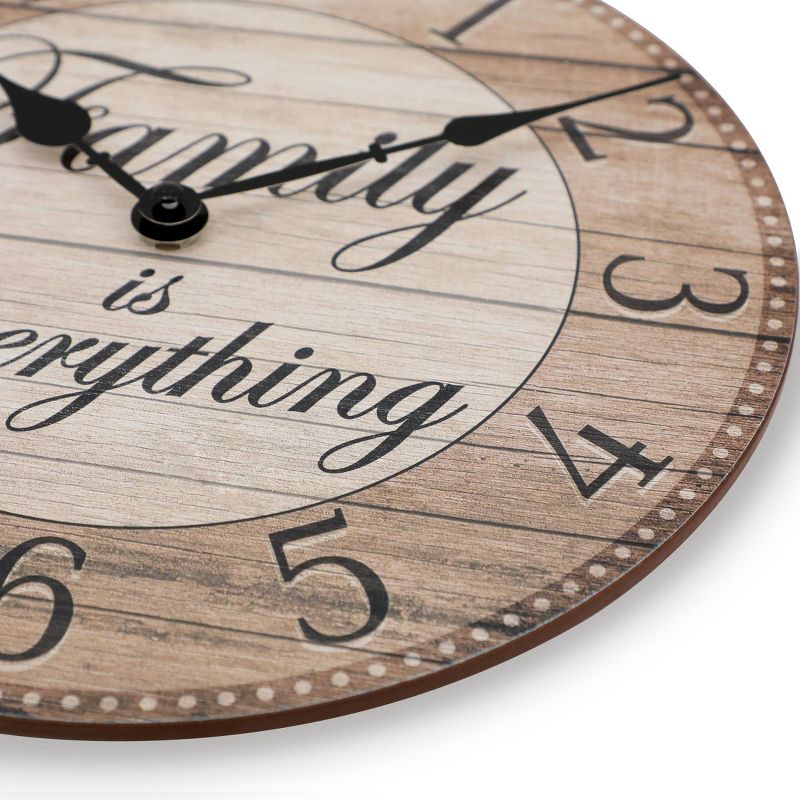 11&#34; &#39;Family Is Everything&#39; Wall Clock - Westclox, 4 of 6