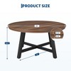 Garvee Round Coffee Table 36" Center Table, Circle Coffee Table Industrial Center Tables with Adjustable Feet - 4 of 4