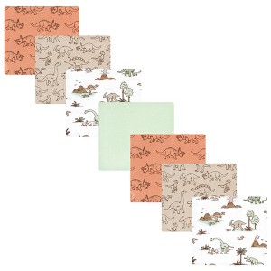Hudson Baby Cotton Flannel Receiving Blankets Bundle, Dinosaur Adventures, One Size - 1 of 4
