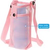 BABYYER Water Bottle Bag Mesh Portable Bottle Holder Carrier Adjustable Shoulder Strap for Sports Hiking Camping - 4 of 4