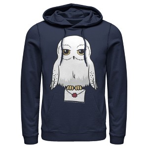 Men's Harry Potter Cartoon Hedwig Letter Pull Over Hoodie - 1 of 4