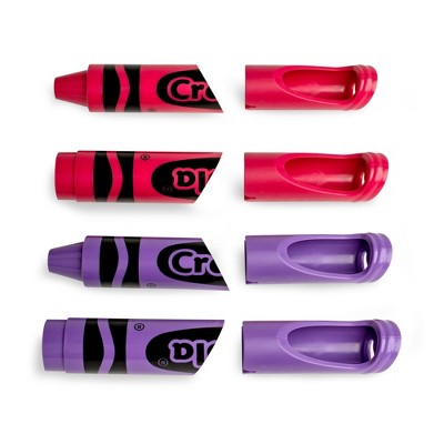 Room Copenhagen Crayola Set of 4 Crayon Wall Hooks | Bold Blush (2x Razzmatazz, 2x Violet)