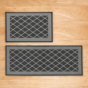 Isla Jade 20"x30" & 20"x50" 2pk Washable Border Accent Rugs - 1 of 4