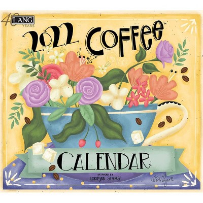 2022 Wall Calendar 12 Month 13.4"x24" Coffee - Lang