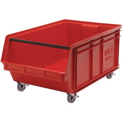 Quantum Storage Systems Magnum Bin, Mobile, 29"L X 18-3/8"W X 14-7/8"H, 150 Lbs. Stack Capacity