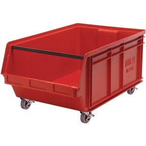 Quantum Storage Systems Magnum Bin, Mobile, 29"L X 18-3/8"W X 14-7/8"H, 150 Lbs. Stack Capacity - 1 of 2