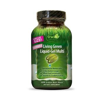 Irwin Naturals Women's Living Green liquid-Gel Multi 120 liquid gel