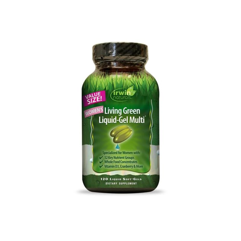Irwin Naturals Women's Living Green liquid-Gel Multi 120 liquid gel, 1 of 2