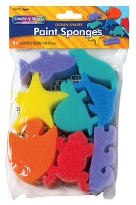 Creativity Street Paint Sponges, Leaf Shapes, 3 inch, Set of 8