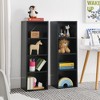 Lycvki 8-Tier Tall Narrow Decorative Bookshelf Storage Cabinet with Adjustable Shelves - image 2 of 4