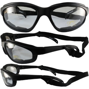 Pacific Coast Airfoil Freedom Padded Auto-Darkening Photochromic Motorcycle Goggles Clear to Smoke Lenses - 1 of 1