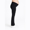 Women's Roll Over Waistband Flare Legging | Motherhood Maternity - 3 of 4