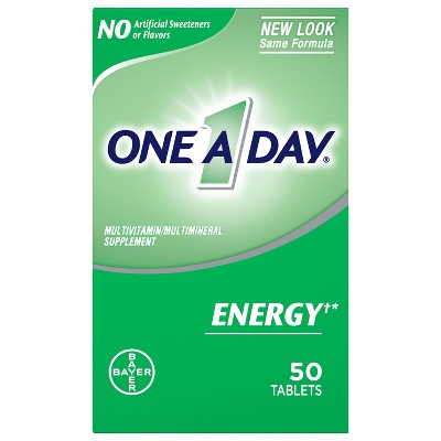 One A Day Energy Multivitamin Supplement, 50 Pack – Boost Your Energy & Support Overall Health