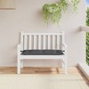 vidaXL Garden Bench Cushion Melange Anthracite 39.4"x19.7"x2.8" Fabric - 3 of 4