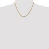 Black Bow Jewelry 3.25mm, 10k Yellow Gold Diamond Cut Solid Rope Chain Necklace - 2 of 4