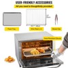 VEVOR Commercial Convection Oven, 66L/60Qt, Half-Size Conventional Oven Countertop, 1800W 4-Tier Toaster with Front Glass Door, 120V, Silver - 3 of 4