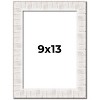 PosterPalooza | Photo Size Sculpted White Picture Frame - UV Acrylic, Foam Board Backing, Hanging Hardware - 2 of 4