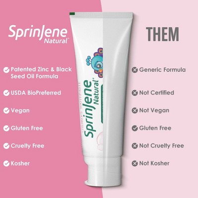 SprinJene Kids Tarter Control Fluoride Toothpaste - Bubblegum - 3.5oz/2ct: Gel, Paraben-Free, Vegan