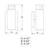 Vaxcel Chiasso 1 - Light Wall Light in  Textured Black - 4 of 4
