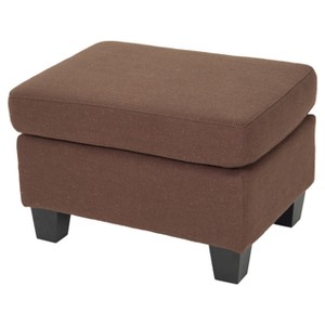 Rosella Fabric Ottoman Chocolate - Christopher Knight Home, Brown