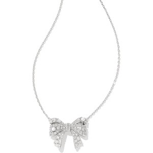 Short Bow Pendant Necklace, Dainty Fashion Jewelry for Women - 1 of 4