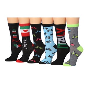 Food & Fun Theme Pattern Socks - 6 Pairs - 1 of 4