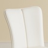 NicBex Dining Table Set for 6 Kitchen Table Cream White MDF Dining Table Set with 6 Armless Cream-Style Chairs for Dining Room - 3 of 4