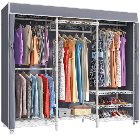 Angled clothes online rack