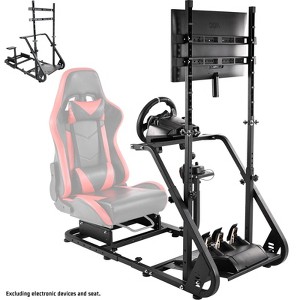 Dardoo Racing Sim Cockpit & Monitor Stand | Compatible with Logitech, Fanatec, Thrustmaster (G29/G920/GPRO) - 1 of 4