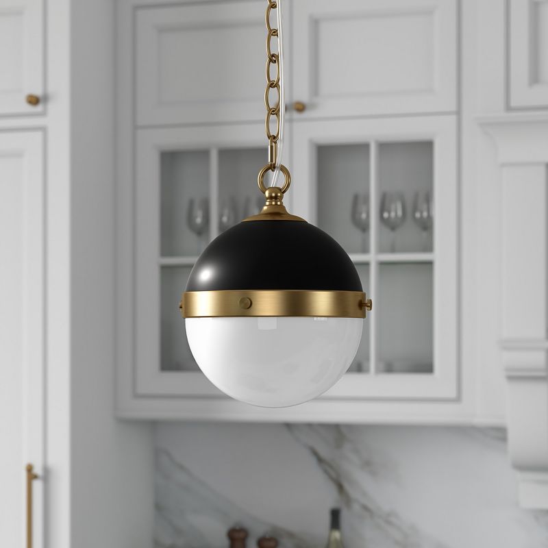 Hampton & Thyme 9" Wide Pendant with Glass Shade , 3 of 12