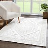 Hauteloom Ivory Alya 3D Medallion Fringe Area Rug - 4 of 4
