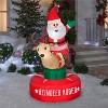 Gemmy Animated Christmas Airblown Inflatable Santa & Reindeer Rodeo Scene, 6.5 ft Tall, Multicolored - 2 of 2