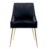 WestinTrends Upholstered Performance Velvet Accent Chair With Metal Leg - 4 of 4