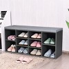 Tangkula Adjustable 10-Cube Organizer Bench Entryway Padded Shoe Storage Bench - 2 of 4