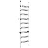 vidaXL Telescopic Shoe Rack with Rods Aluminum - 2 of 4